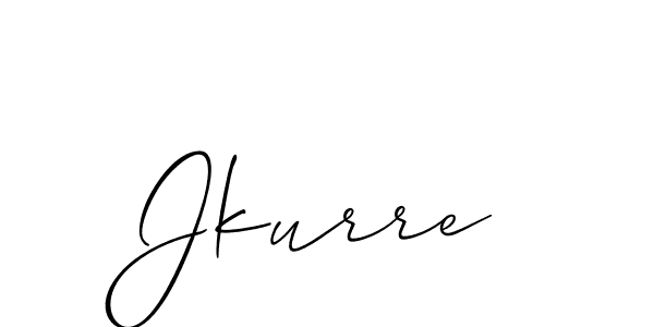 Best and Professional Signature Style for Jkurre. Allison_Script Best Signature Style Collection. Jkurre signature style 2 images and pictures png