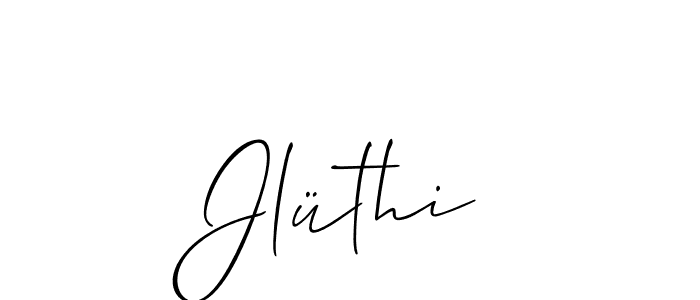 Make a beautiful signature design for name Jlüthi. Use this online signature maker to create a handwritten signature for free. Jlüthi signature style 2 images and pictures png