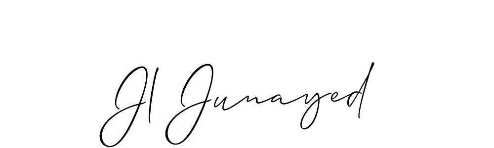 You should practise on your own different ways (Allison_Script) to write your name (Jl Junayed) in signature. don't let someone else do it for you. Jl Junayed signature style 2 images and pictures png