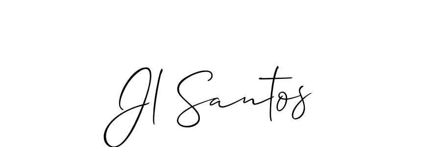 Allison_Script is a professional signature style that is perfect for those who want to add a touch of class to their signature. It is also a great choice for those who want to make their signature more unique. Get Jl Santos name to fancy signature for free. Jl Santos signature style 2 images and pictures png