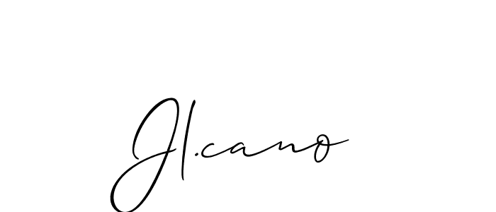 Best and Professional Signature Style for Jl.cano. Allison_Script Best Signature Style Collection. Jl.cano signature style 2 images and pictures png