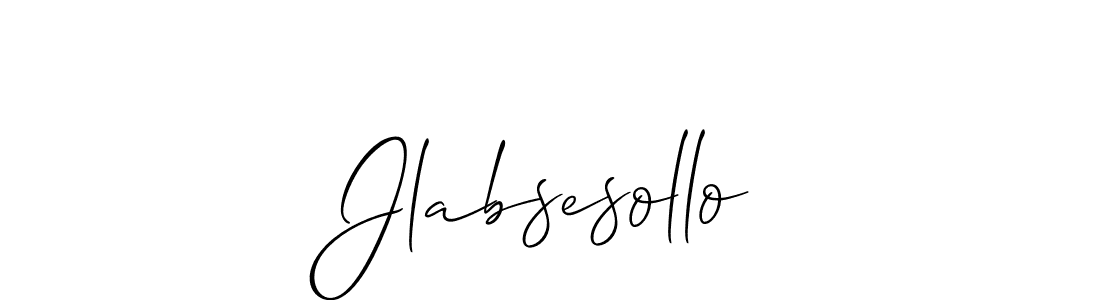 Best and Professional Signature Style for Jlabsesollo. Allison_Script Best Signature Style Collection. Jlabsesollo signature style 2 images and pictures png
