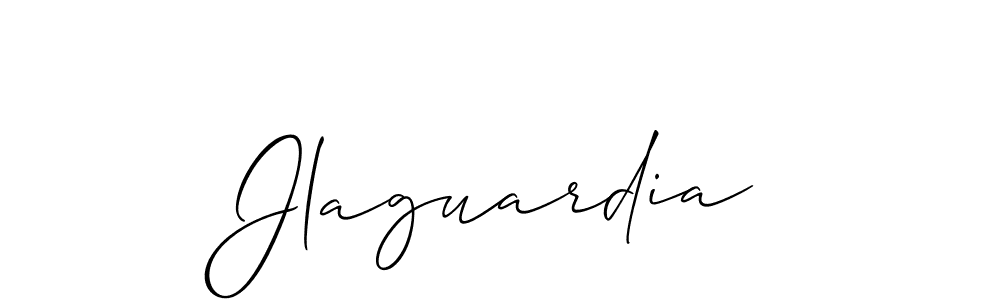 Use a signature maker to create a handwritten signature online. With this signature software, you can design (Allison_Script) your own signature for name Jlaguardia. Jlaguardia signature style 2 images and pictures png