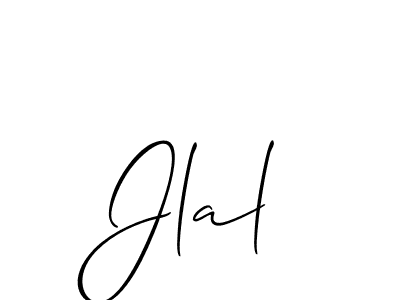 The best way (Allison_Script) to make a short signature is to pick only two or three words in your name. The name Jlal include a total of six letters. For converting this name. Jlal signature style 2 images and pictures png