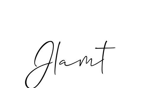 if you are searching for the best signature style for your name Jlamt. so please give up your signature search. here we have designed multiple signature styles  using Allison_Script. Jlamt signature style 2 images and pictures png
