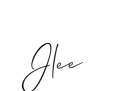 You should practise on your own different ways (Allison_Script) to write your name (Jlee) in signature. don't let someone else do it for you. Jlee signature style 2 images and pictures png