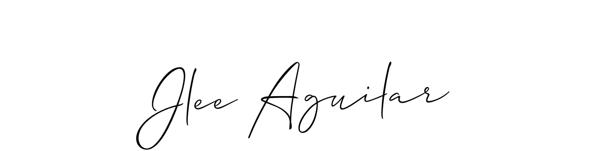 Create a beautiful signature design for name Jlee Aguilar. With this signature (Allison_Script) fonts, you can make a handwritten signature for free. Jlee Aguilar signature style 2 images and pictures png