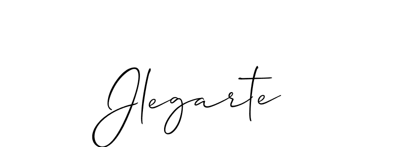 Jlegarte stylish signature style. Best Handwritten Sign (Allison_Script) for my name. Handwritten Signature Collection Ideas for my name Jlegarte. Jlegarte signature style 2 images and pictures png