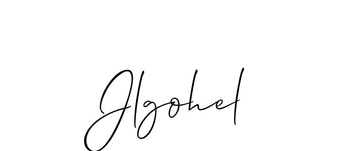Also we have Jlgohel name is the best signature style. Create professional handwritten signature collection using Allison_Script autograph style. Jlgohel signature style 2 images and pictures png