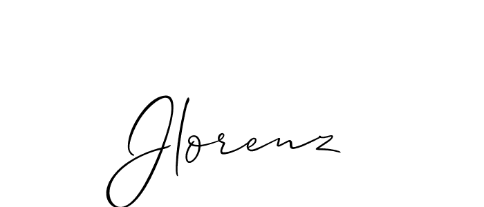 Use a signature maker to create a handwritten signature online. With this signature software, you can design (Allison_Script) your own signature for name Jlorenz. Jlorenz signature style 2 images and pictures png