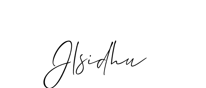 You should practise on your own different ways (Allison_Script) to write your name (Jlsidhu) in signature. don't let someone else do it for you. Jlsidhu signature style 2 images and pictures png