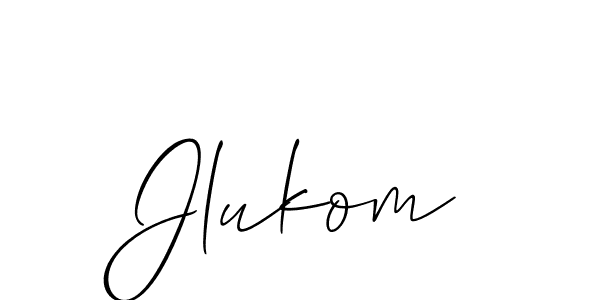 Make a short Jlukom signature style. Manage your documents anywhere anytime using Allison_Script. Create and add eSignatures, submit forms, share and send files easily. Jlukom signature style 2 images and pictures png