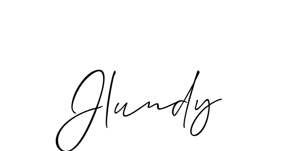 How to make Jlundy name signature. Use Allison_Script style for creating short signs online. This is the latest handwritten sign. Jlundy signature style 2 images and pictures png