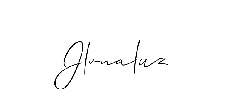 It looks lik you need a new signature style for name Jlvnaluz. Design unique handwritten (Allison_Script) signature with our free signature maker in just a few clicks. Jlvnaluz signature style 2 images and pictures png