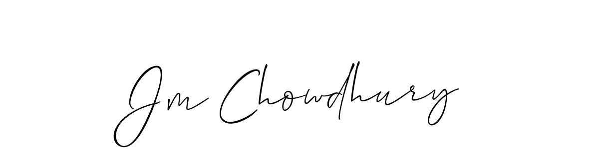 Make a short Jm Chowdhury signature style. Manage your documents anywhere anytime using Allison_Script. Create and add eSignatures, submit forms, share and send files easily. Jm Chowdhury signature style 2 images and pictures png