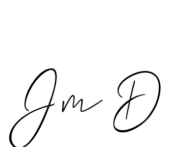 Also we have Jm D name is the best signature style. Create professional handwritten signature collection using Allison_Script autograph style. Jm D signature style 2 images and pictures png