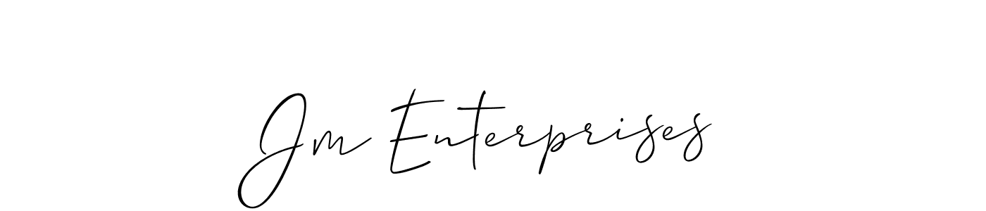 Best and Professional Signature Style for Jm Enterprises. Allison_Script Best Signature Style Collection. Jm Enterprises signature style 2 images and pictures png