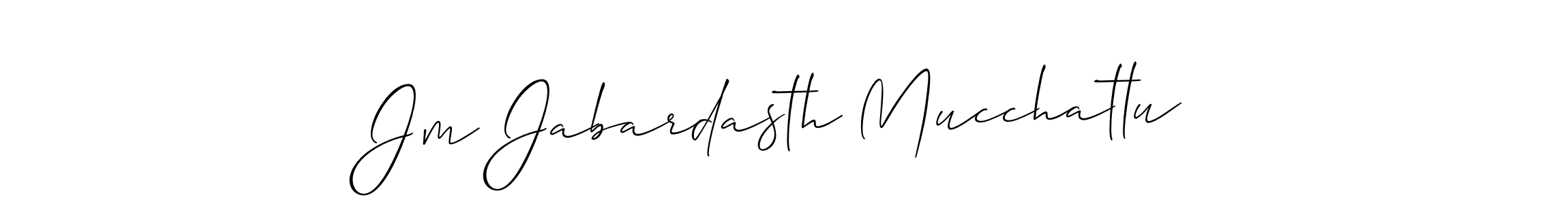 Use a signature maker to create a handwritten signature online. With this signature software, you can design (Allison_Script) your own signature for name Jm Jabardasth Mucchatlu. Jm Jabardasth Mucchatlu signature style 2 images and pictures png