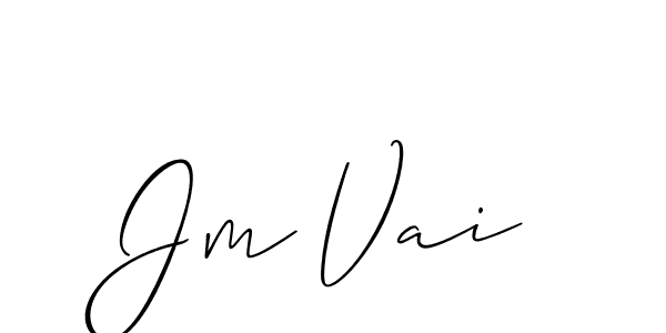 if you are searching for the best signature style for your name Jm Vai. so please give up your signature search. here we have designed multiple signature styles  using Allison_Script. Jm Vai signature style 2 images and pictures png