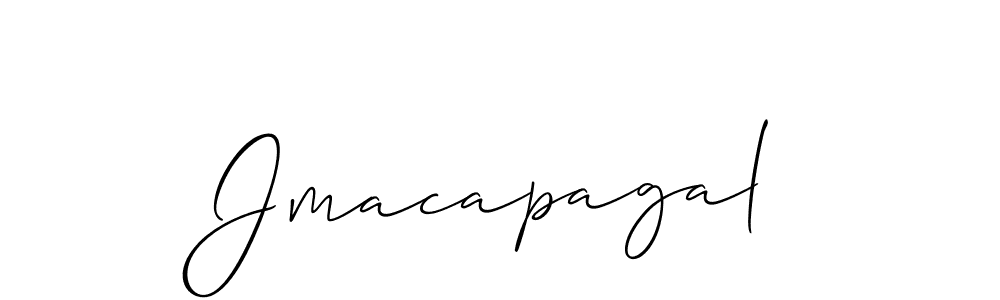 Use a signature maker to create a handwritten signature online. With this signature software, you can design (Allison_Script) your own signature for name Jmacapagal. Jmacapagal signature style 2 images and pictures png