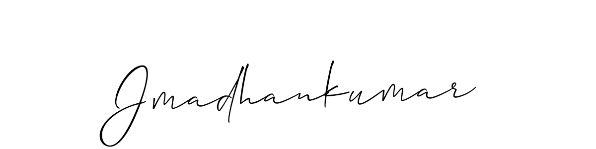 You can use this online signature creator to create a handwritten signature for the name Jmadhankumar. This is the best online autograph maker. Jmadhankumar signature style 2 images and pictures png