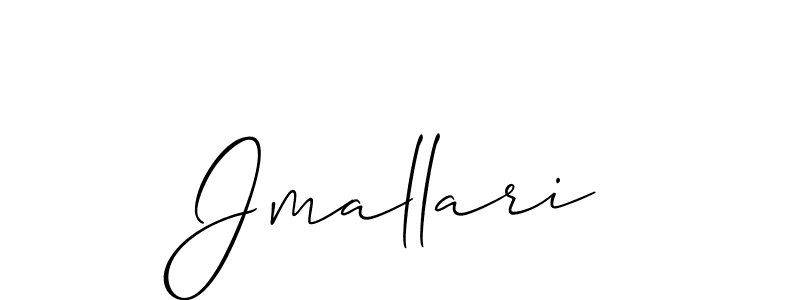 Jmallari stylish signature style. Best Handwritten Sign (Allison_Script) for my name. Handwritten Signature Collection Ideas for my name Jmallari. Jmallari signature style 2 images and pictures png