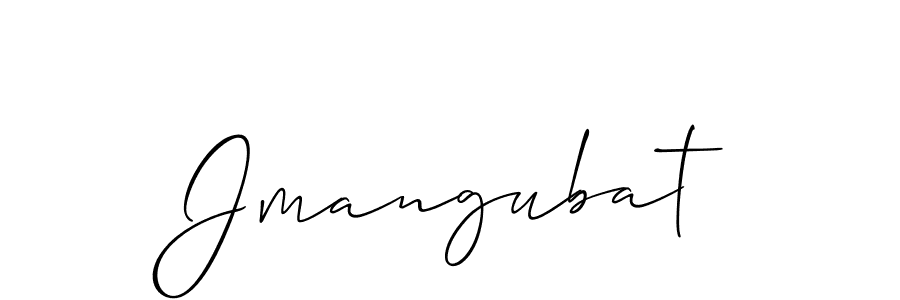 How to Draw Jmangubat signature style? Allison_Script is a latest design signature styles for name Jmangubat. Jmangubat signature style 2 images and pictures png