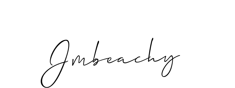 How to make Jmbeachy signature? Allison_Script is a professional autograph style. Create handwritten signature for Jmbeachy name. Jmbeachy signature style 2 images and pictures png