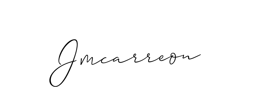Similarly Allison_Script is the best handwritten signature design. Signature creator online .You can use it as an online autograph creator for name Jmcarreon. Jmcarreon signature style 2 images and pictures png