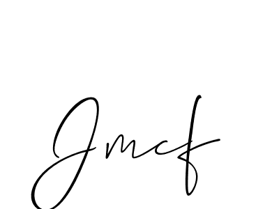 How to make Jmcf signature? Allison_Script is a professional autograph style. Create handwritten signature for Jmcf name. Jmcf signature style 2 images and pictures png