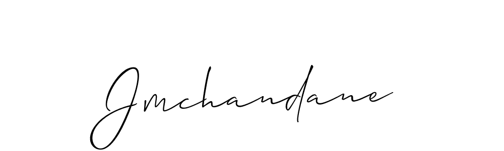Make a short Jmchandane signature style. Manage your documents anywhere anytime using Allison_Script. Create and add eSignatures, submit forms, share and send files easily. Jmchandane signature style 2 images and pictures png