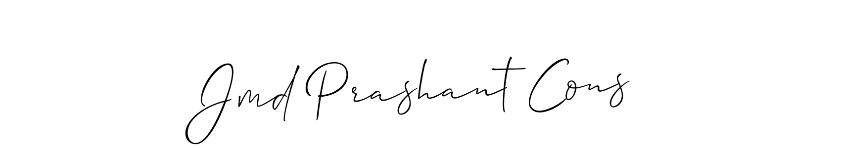 How to Draw Jmd Prashant Cons signature style? Allison_Script is a latest design signature styles for name Jmd Prashant Cons. Jmd Prashant Cons signature style 2 images and pictures png