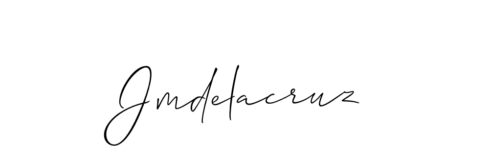 How to make Jmdelacruz name signature. Use Allison_Script style for creating short signs online. This is the latest handwritten sign. Jmdelacruz signature style 2 images and pictures png