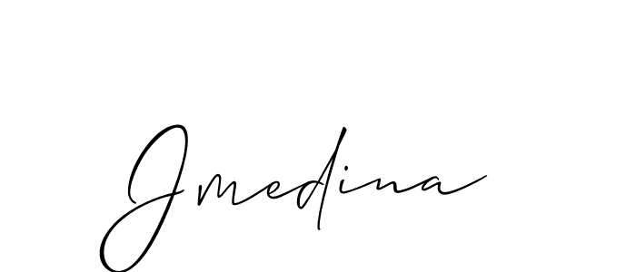 Design your own signature with our free online signature maker. With this signature software, you can create a handwritten (Allison_Script) signature for name Jmedina. Jmedina signature style 2 images and pictures png