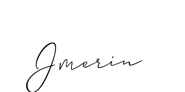 Make a beautiful signature design for name Jmerin. With this signature (Allison_Script) style, you can create a handwritten signature for free. Jmerin signature style 2 images and pictures png