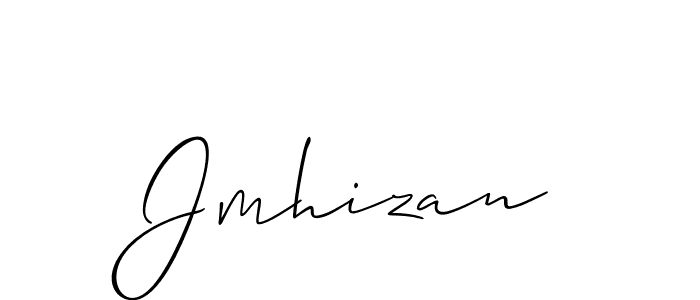 Jmhizan stylish signature style. Best Handwritten Sign (Allison_Script) for my name. Handwritten Signature Collection Ideas for my name Jmhizan. Jmhizan signature style 2 images and pictures png