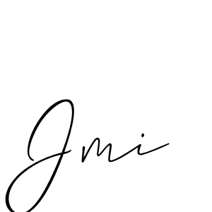 You should practise on your own different ways (Allison_Script) to write your name (Jmi) in signature. don't let someone else do it for you. Jmi signature style 2 images and pictures png