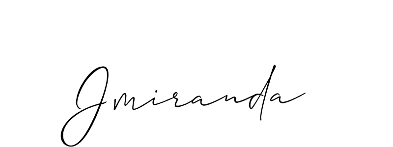 Make a beautiful signature design for name Jmiranda. With this signature (Allison_Script) style, you can create a handwritten signature for free. Jmiranda signature style 2 images and pictures png