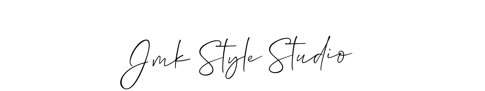 Make a short Jmk Style Studio signature style. Manage your documents anywhere anytime using Allison_Script. Create and add eSignatures, submit forms, share and send files easily. Jmk Style Studio signature style 2 images and pictures png