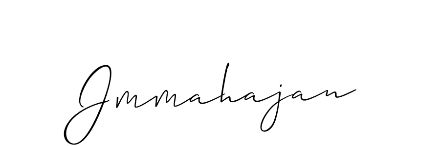 Make a beautiful signature design for name Jmmahajan. With this signature (Allison_Script) style, you can create a handwritten signature for free. Jmmahajan signature style 2 images and pictures png
