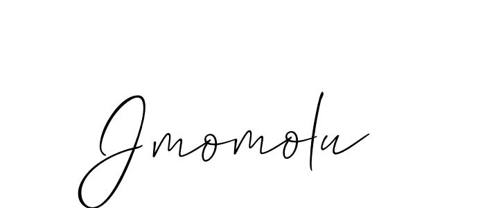 Create a beautiful signature design for name Jmomolu. With this signature (Allison_Script) fonts, you can make a handwritten signature for free. Jmomolu signature style 2 images and pictures png