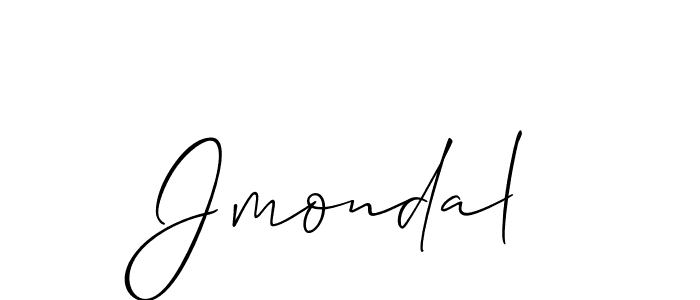 Design your own signature with our free online signature maker. With this signature software, you can create a handwritten (Allison_Script) signature for name Jmondal. Jmondal signature style 2 images and pictures png