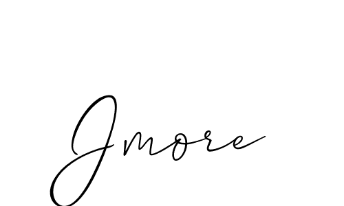 Design your own signature with our free online signature maker. With this signature software, you can create a handwritten (Allison_Script) signature for name Jmore. Jmore signature style 2 images and pictures png