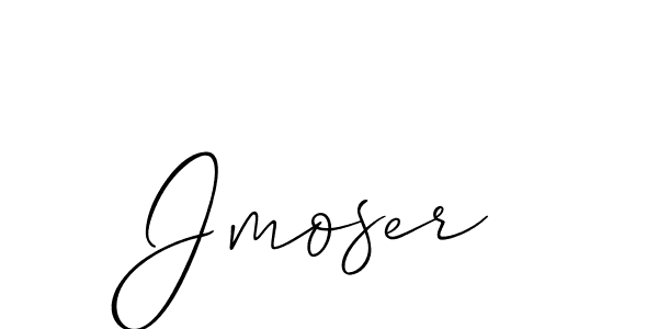 Jmoser stylish signature style. Best Handwritten Sign (Allison_Script) for my name. Handwritten Signature Collection Ideas for my name Jmoser. Jmoser signature style 2 images and pictures png