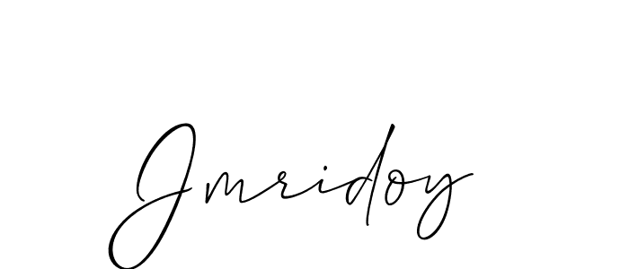 Use a signature maker to create a handwritten signature online. With this signature software, you can design (Allison_Script) your own signature for name Jmridoy. Jmridoy signature style 2 images and pictures png