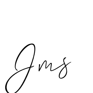 How to make Jms signature? Allison_Script is a professional autograph style. Create handwritten signature for Jms name. Jms signature style 2 images and pictures png