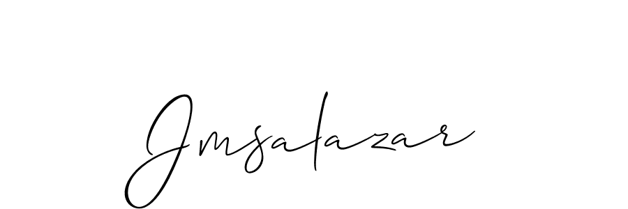 Create a beautiful signature design for name Jmsalazar. With this signature (Allison_Script) fonts, you can make a handwritten signature for free. Jmsalazar signature style 2 images and pictures png