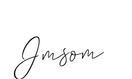 Design your own signature with our free online signature maker. With this signature software, you can create a handwritten (Allison_Script) signature for name Jmsom. Jmsom signature style 2 images and pictures png