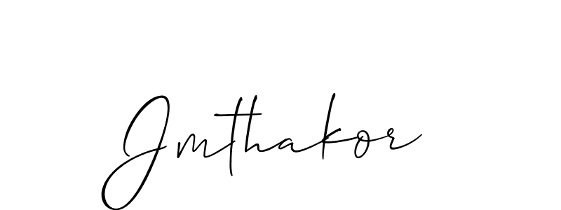 Make a short Jmthakor signature style. Manage your documents anywhere anytime using Allison_Script. Create and add eSignatures, submit forms, share and send files easily. Jmthakor signature style 2 images and pictures png