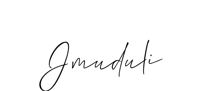 How to make Jmuduli signature? Allison_Script is a professional autograph style. Create handwritten signature for Jmuduli name. Jmuduli signature style 2 images and pictures png